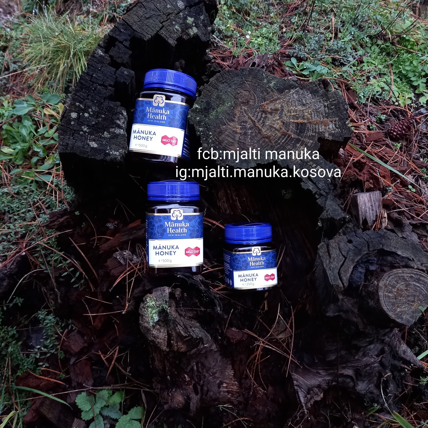 Mjaltë Manuka Health në kavanoza të ndryshme – mjalti manuka kosovë