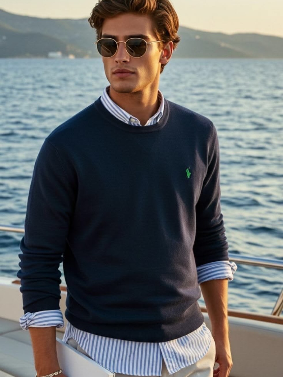 Pulovër Polo Ralph Lauren blu i errët – MMfashion_official