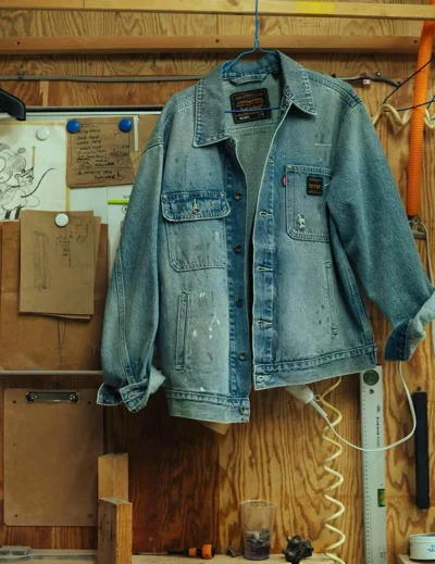 Xhaketë xhins Levi's e çelur