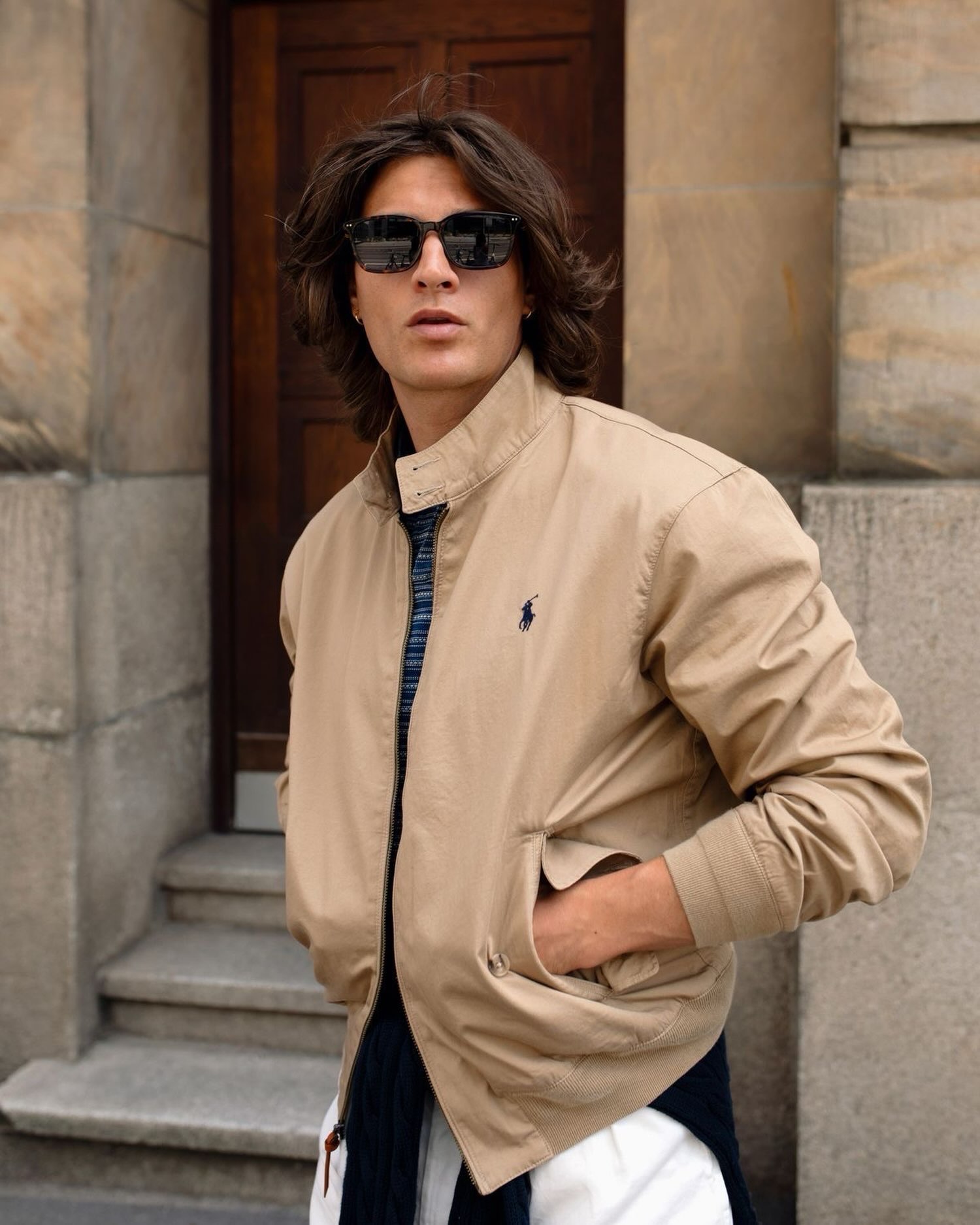 Xhaketë Polo Ralph Lauren bezhë për meshkuj – MMfashion_official