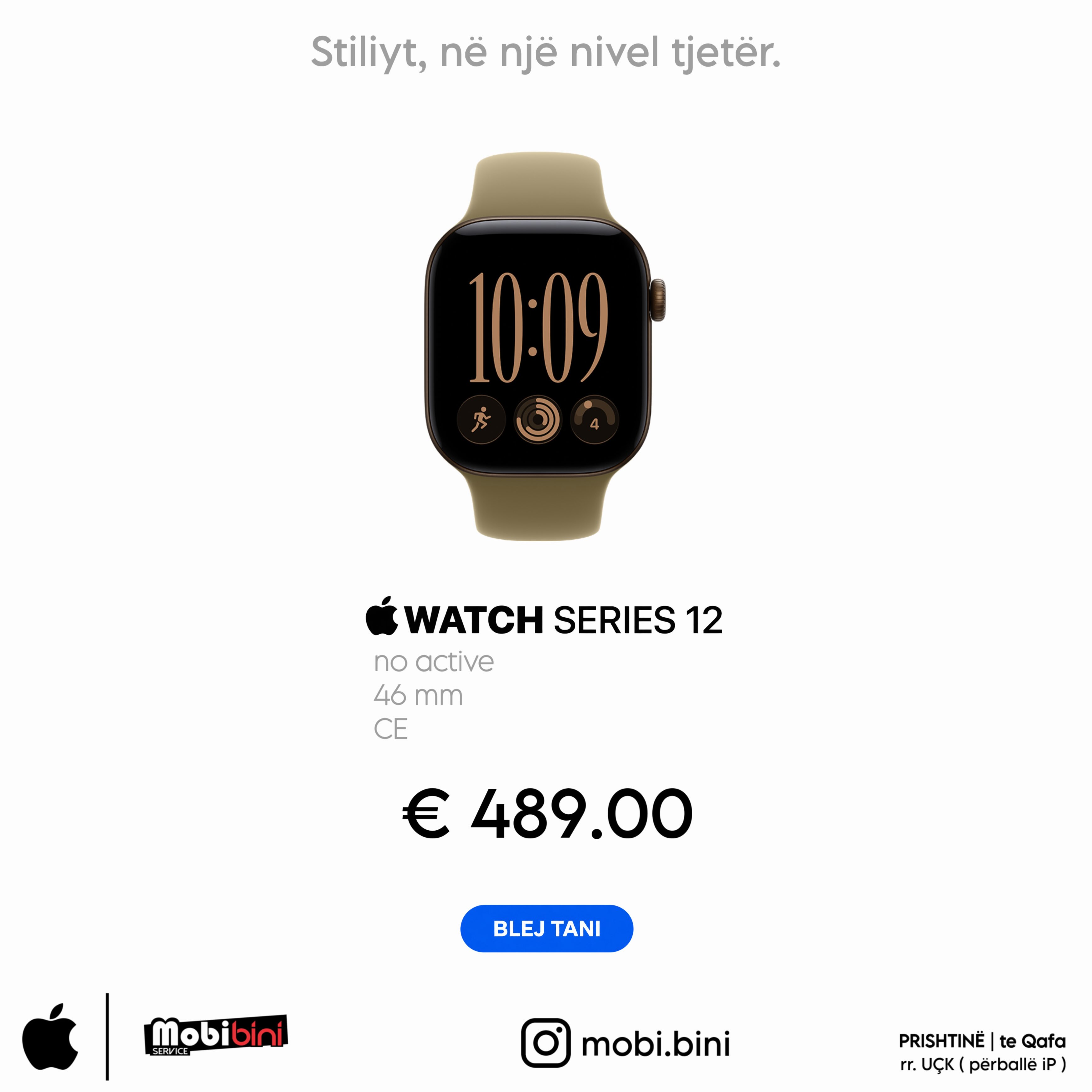 Orë e mençur Apple Watch Series 12 46 mm – Mobi Shop BINI⌚️🎧💻📲