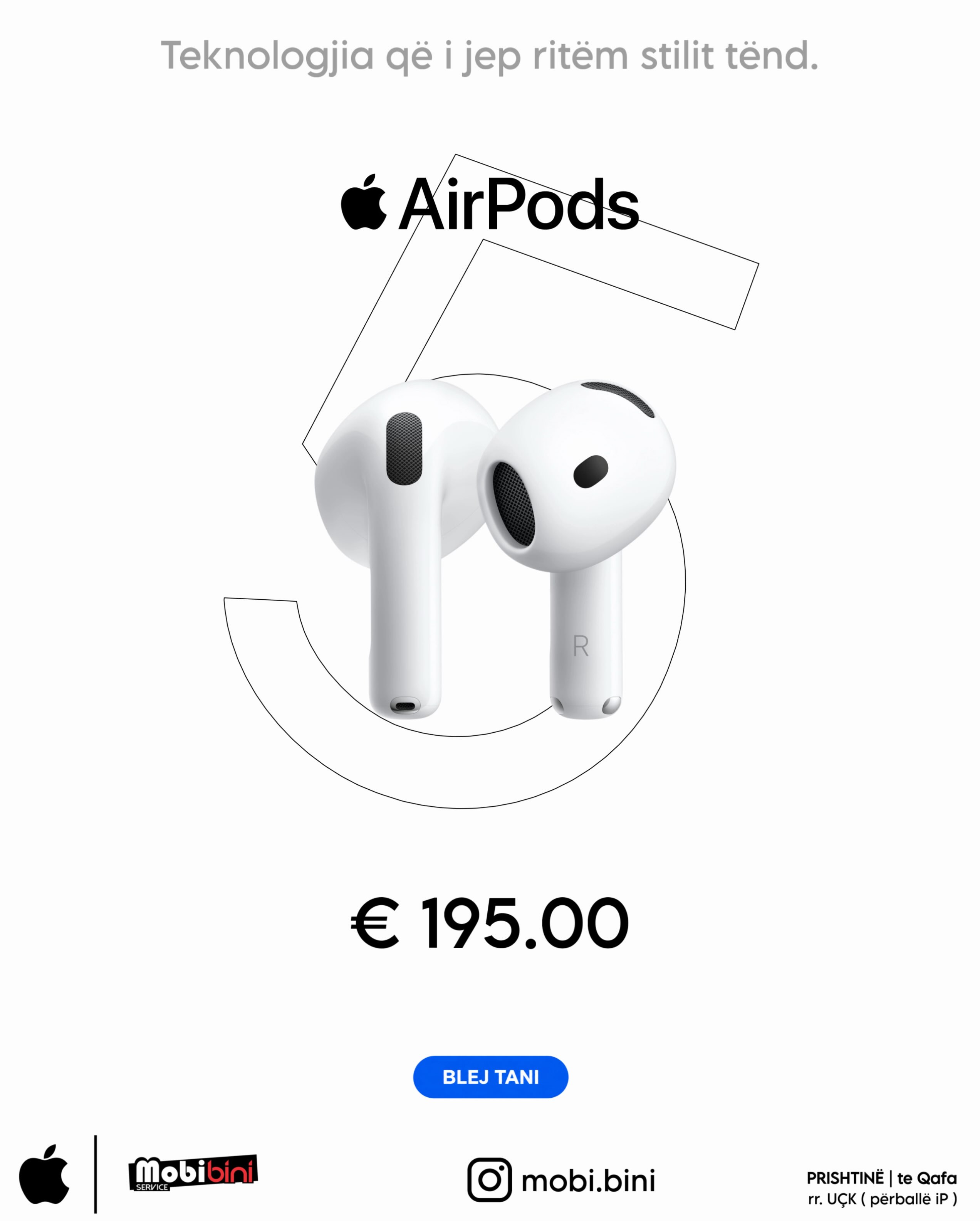 Kufje pa tel Apple AirPods 5 – Mobi Shop BINI⌚️🎧💻📲