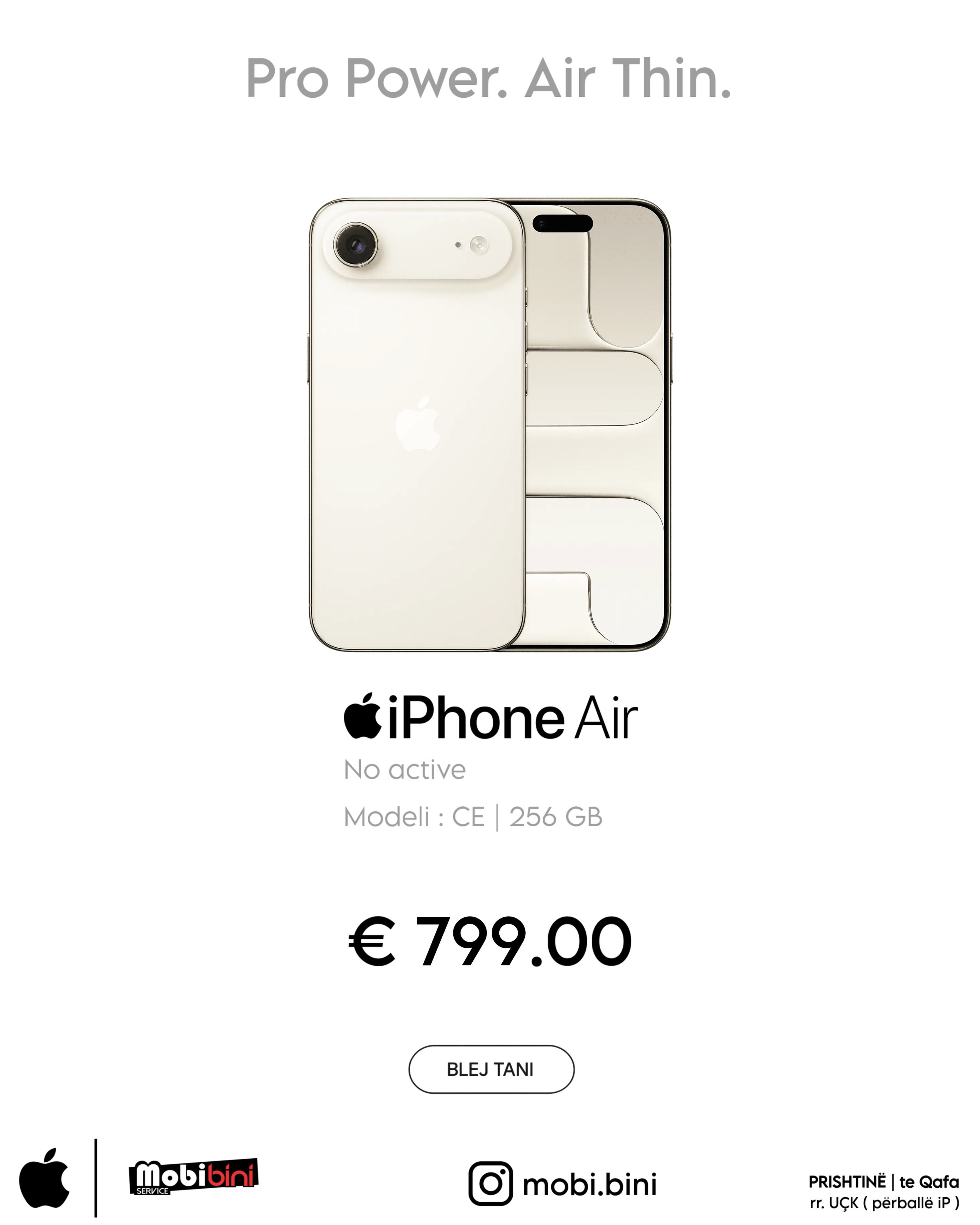 iPhone Air 256 GB – Mobi Shop BINI⌚️🎧💻📲