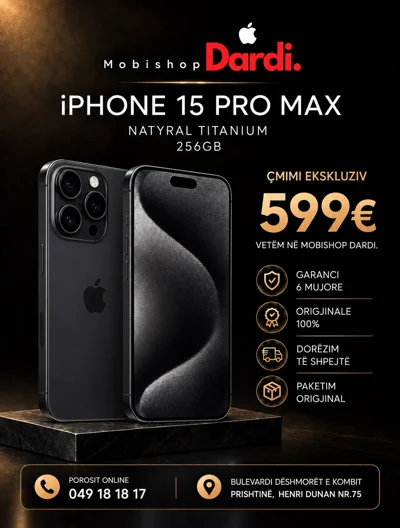 Iphone 15 Pro Max 256GB mobidardi