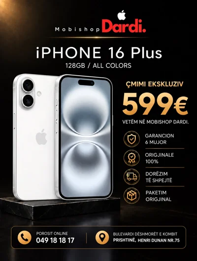 Iphone 16 Plus Ofertë mobidardi