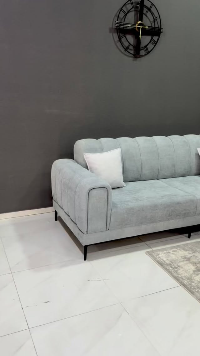 Garniturë Forma 3+3+1 gri – Mobileria_besa