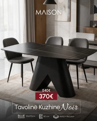 Tavolinë Kuzhine Noir