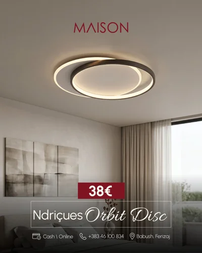 Ndriçues tavani Orbit Disc në formë unaze