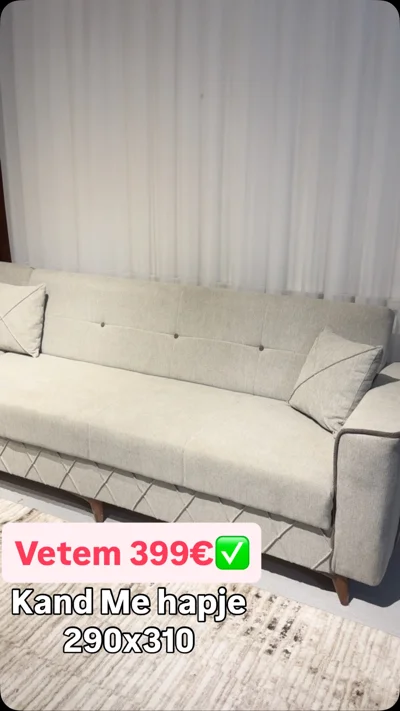 Kënd ulës me hapje krem 290x310