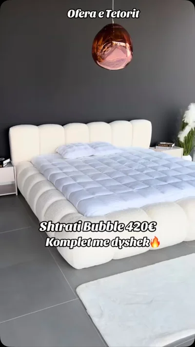 Shtrat Bubble i bardhë me dyshek