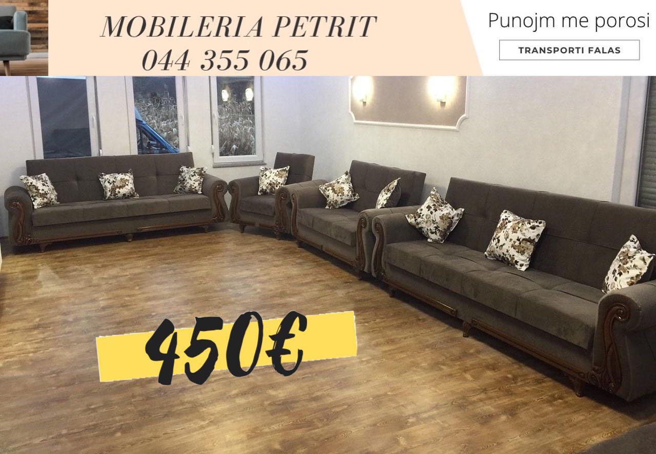 Set kauçësh gri e errët 3-3-2-1 – 🛋 MOBILERIA PETRITI