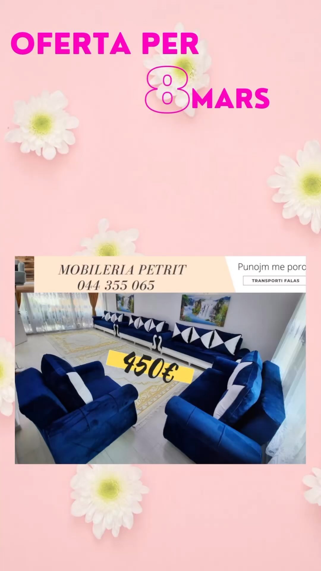 Set kauçësh blu kadife 3-3-2-1 – 🛋 MOBILERIA PETRITI