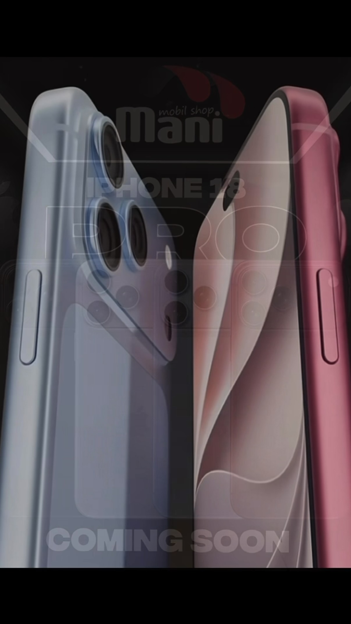 iPhone 18 Pro në blu dhe vishnje – Mobile Shop MANI