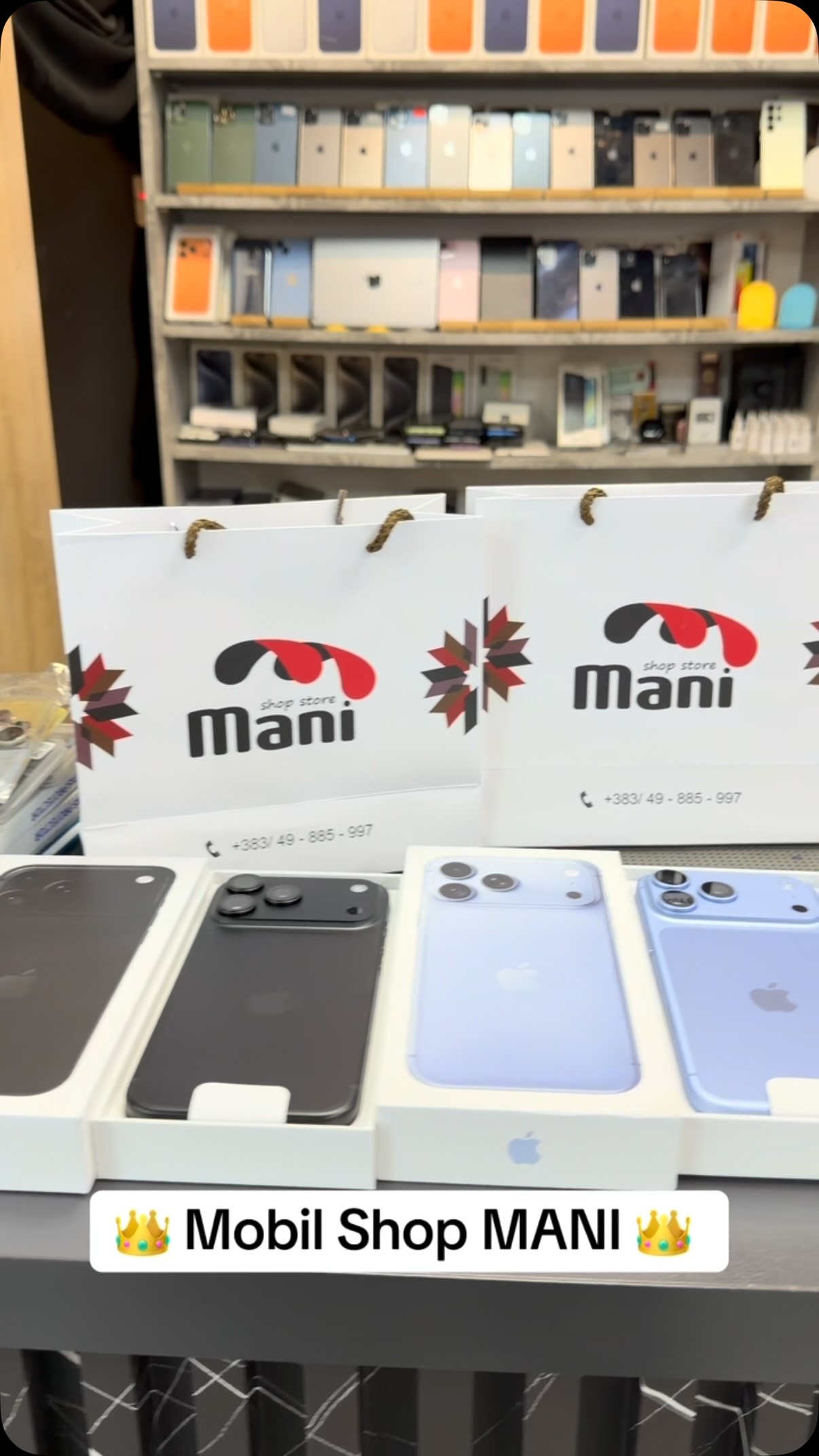 iPhone 17 Pro në ngjyra të ndryshme në kuti – Mobile Shop MANI