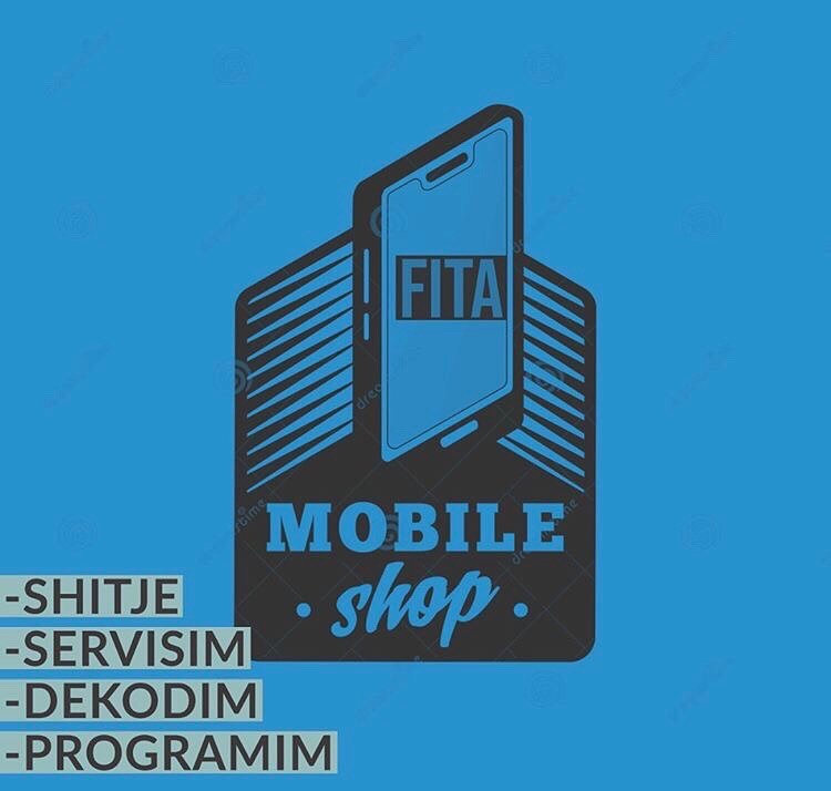 Logo e re e dyqanit të telefonave – Mobil'Shop FITA Prizren