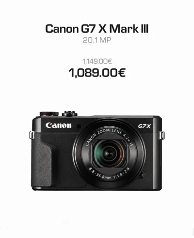 Kamerë kompakte Canon G7 X Mark III