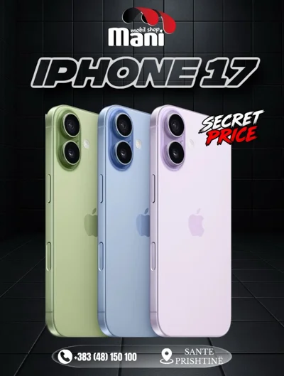 iPhone 17 në ngjyrë të gjelbër, të kaltër dhe vjollcë