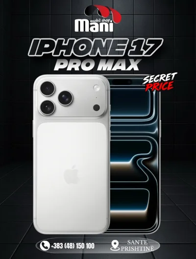 iPhone 17 Pro Max në ngjyrë të bardhë