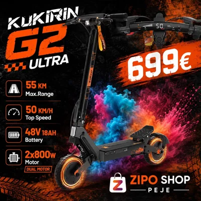 Trotinet elektrik Kukirin G2 Ultra me dy motorë