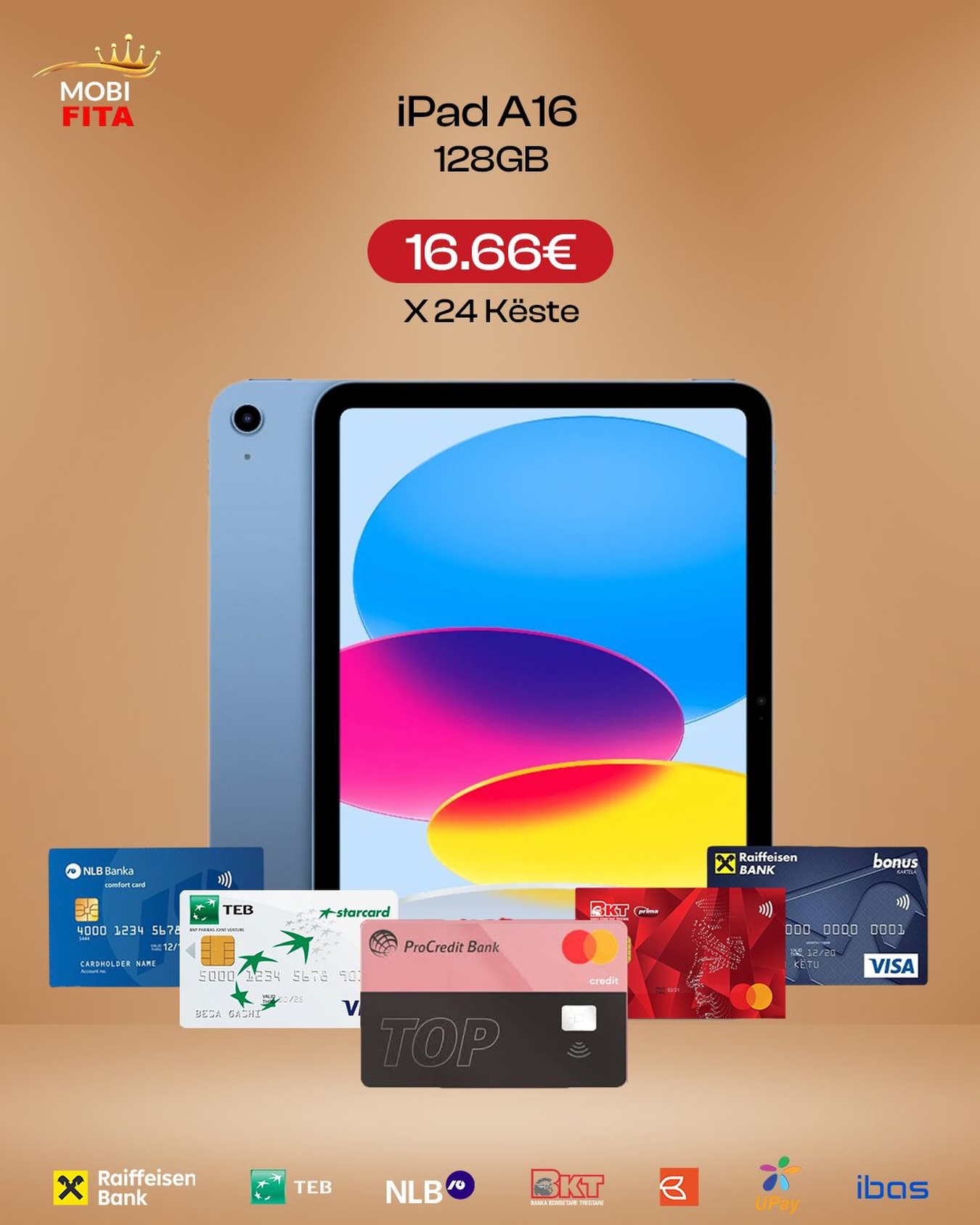 Tablet iPad A16 128GB blu – MOBISHOP FITA