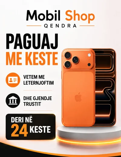 iPhone 17 Pro portokalli me pagesë me këste