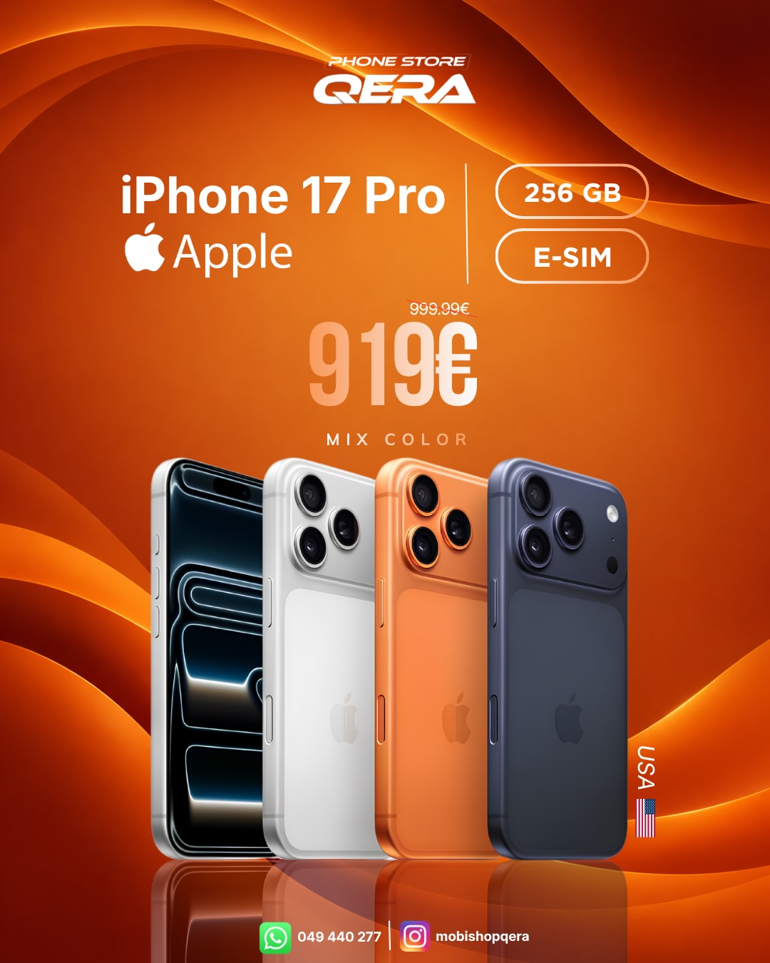 iPhone 17 Pro dhe Samsung Galaxy S26 FE 256GB – MOBI SHOP QERA