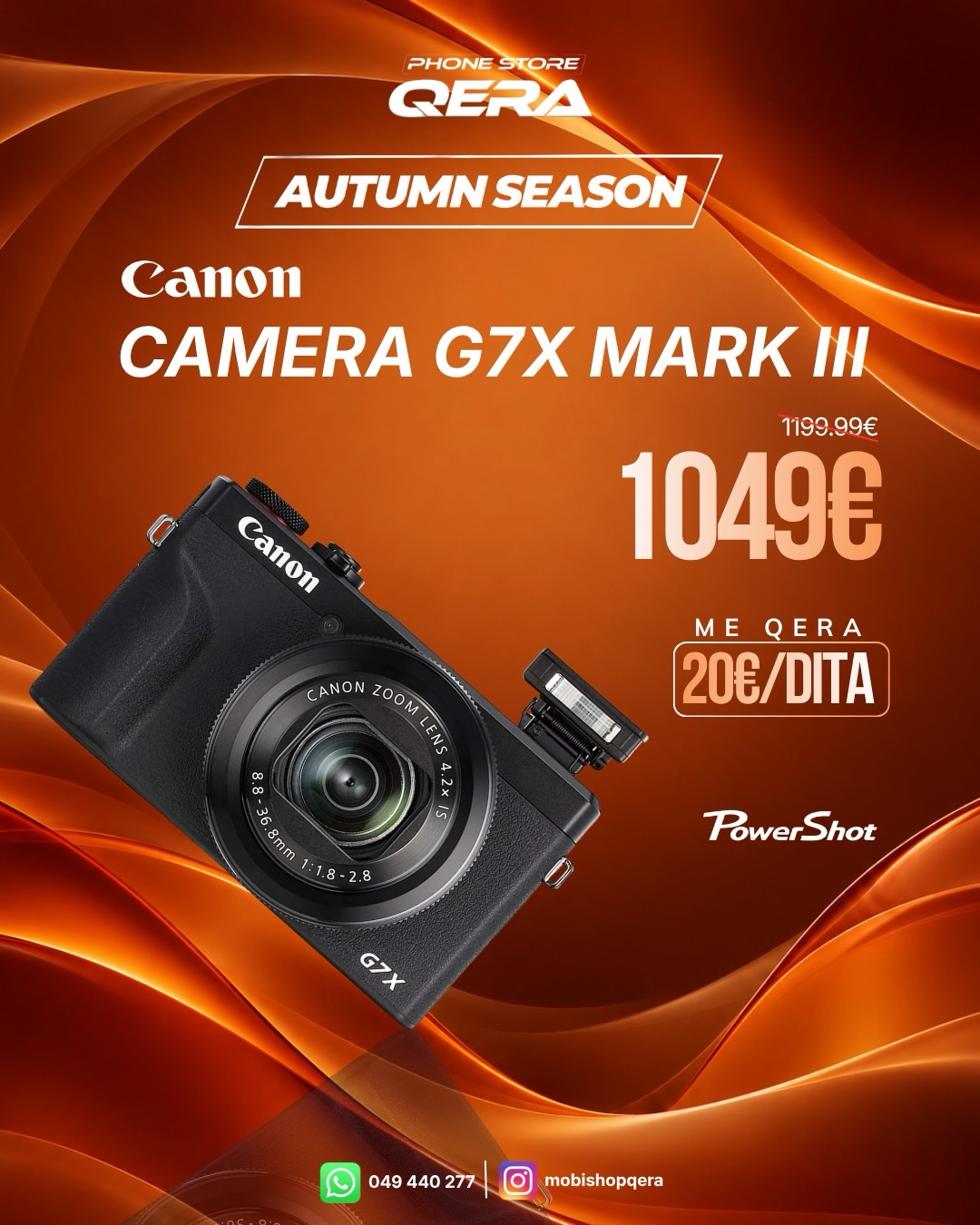 Kamera Canon PowerShot G7 X Mark III – MOBI SHOP QERA