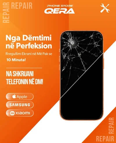 Ndërrim ekrani për telefona Apple, Samsung, Xiaomi