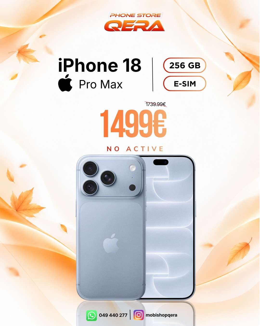 Apple iPhone 18 Pro 256GB E-SIM – MOBI SHOP QERA (2)