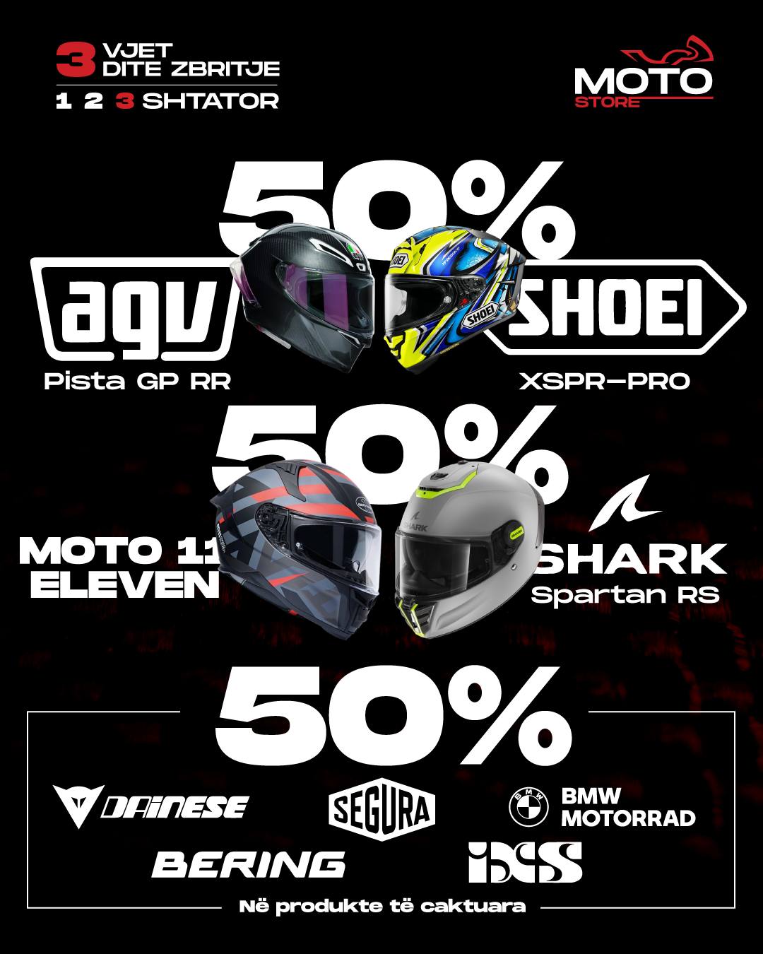 Kaska dhe veshje motoçiklete Shoei, AGV dhe Dainese – MotoStore