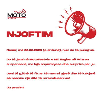 Njoftim për pjesëmarrje në MotoFest Prizren