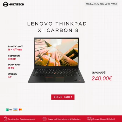 Laptop Lenovo ThinkPad X1 Carbon Gen 8 Core i5