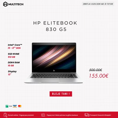Laptop HP EliteBook 830 G5 Intel Core i5 16GB