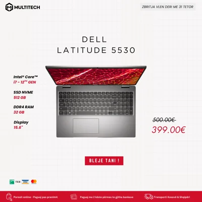 Laptop Dell Latitude 5530 Core i7 32GB