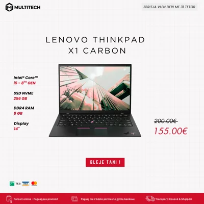 Laptop Lenovo ThinkPad X1 Carbon Core i5 8GB