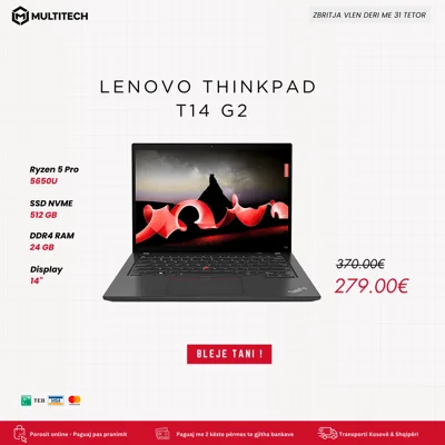 Laptop Lenovo ThinkPad T14 Gen 2 Ryzen 5 Pro