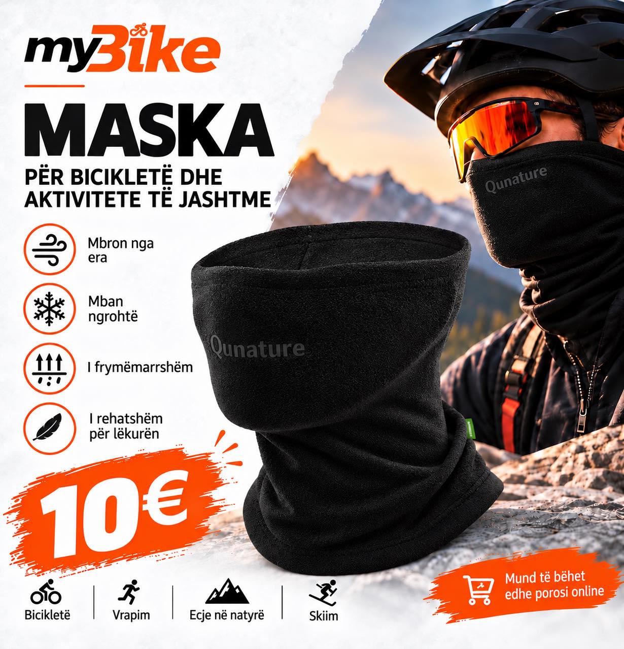 Maskë dimërore për biçikletë Rockbros – myBike Bikes & Accessories (2)