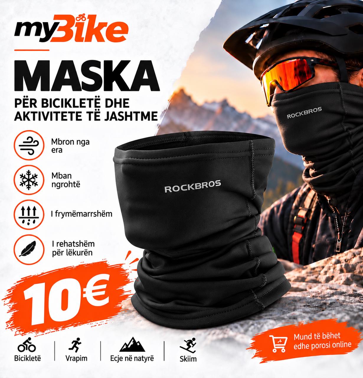 Maskë dimërore për biçikletë Rockbros – myBike Bikes & Accessories (3)