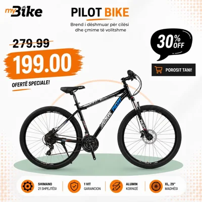 Biçikletë Pilot 27.5 dhe 29 inç alumini