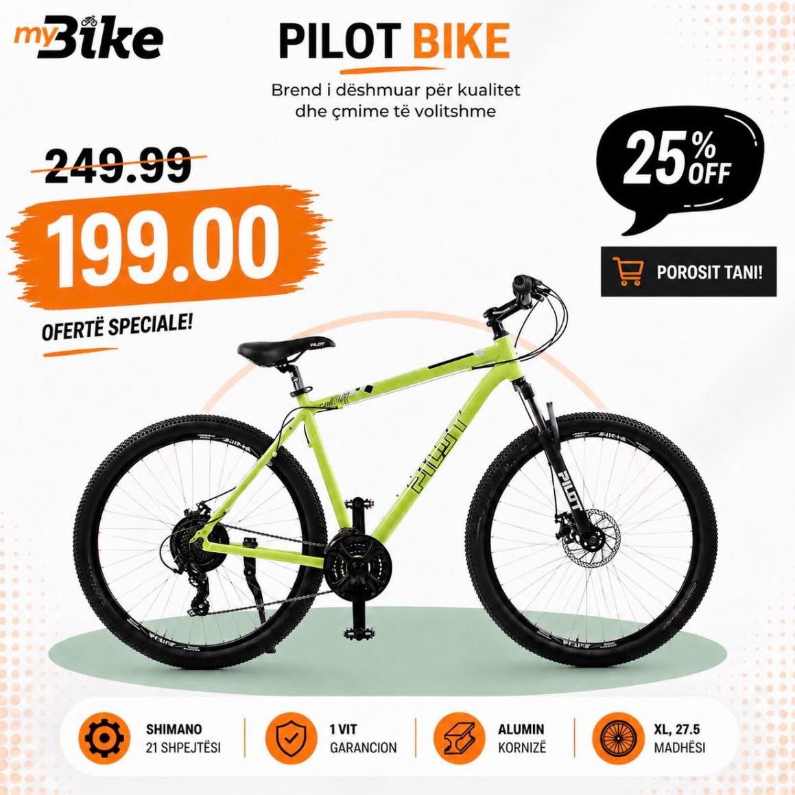 Biçikletë Pilot 27.5 dhe 29 inç alumini – myBike Bikes & Accessories (2)