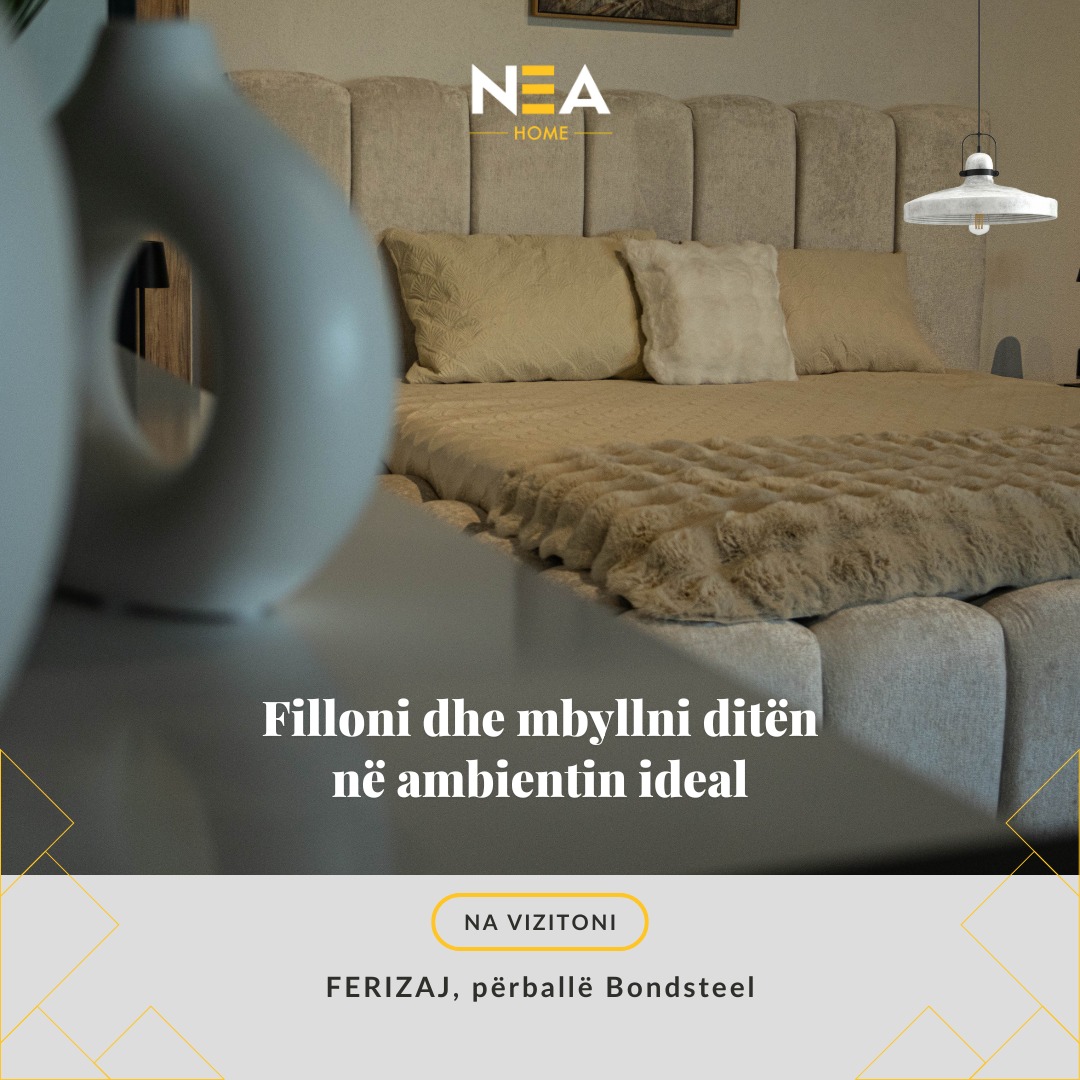 Shtrat bezhë tapicerie me kokë me vija – NEA HOME