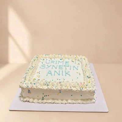 Tortë drejtkëndëshe e bardhë për synet