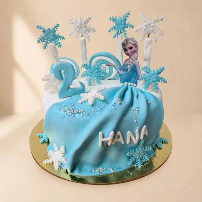 Tortë Frozen me Elsa për ditëlindjen e dytë