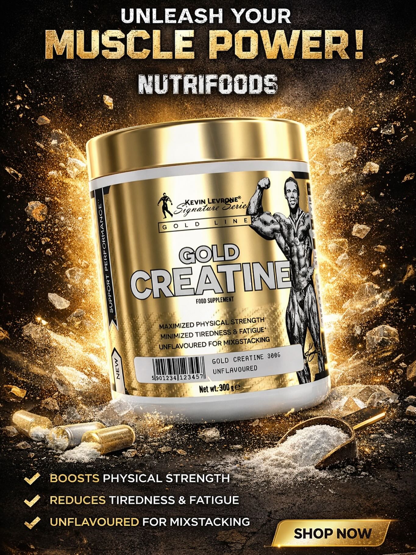 Kreatinë Gold Creatine pa shije – ProteinOnline