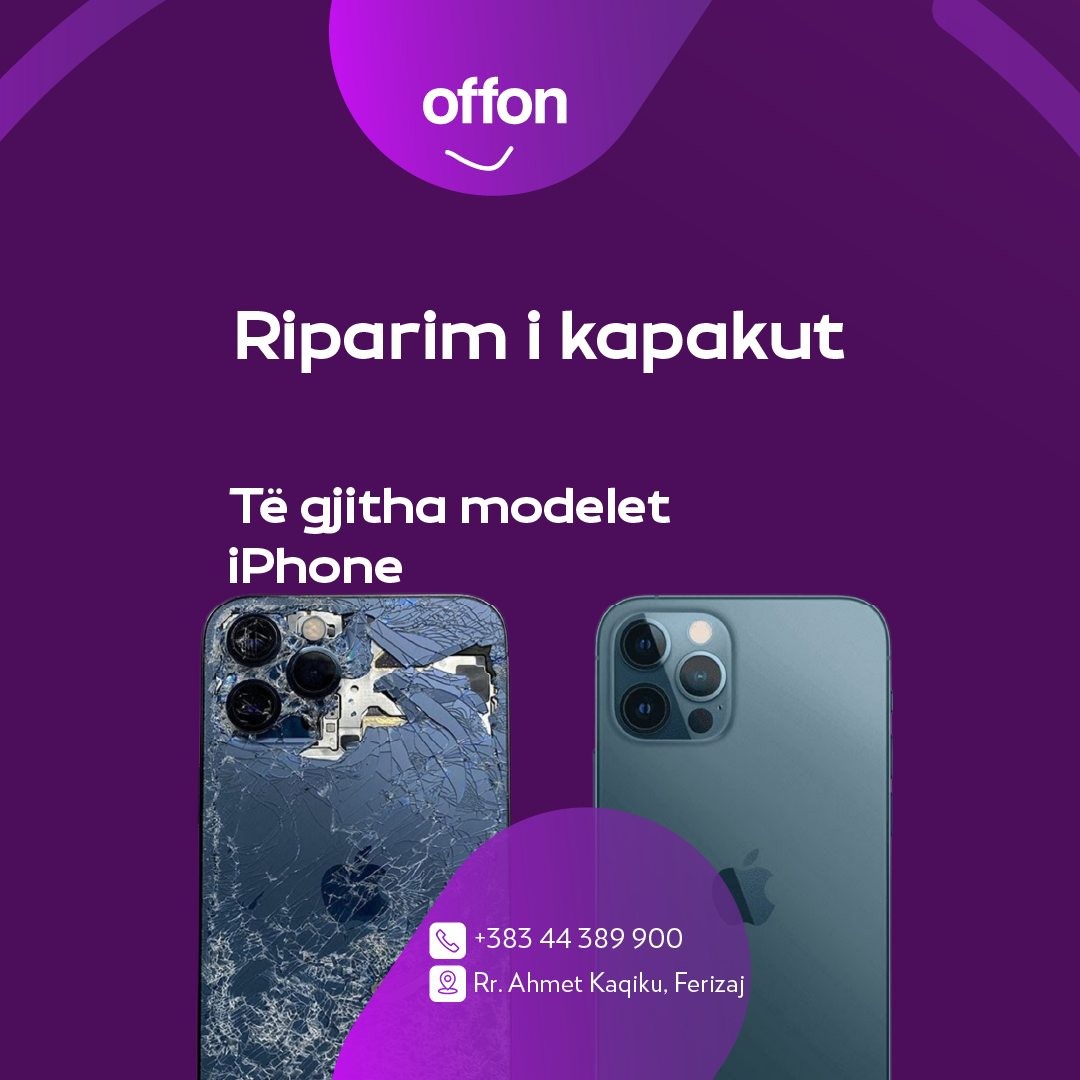 Riparim i kapakut të pasmë për iPhone – offon mobile