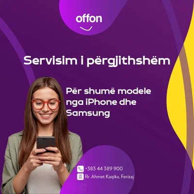 Servisim telefonash iPhone dhe Samsung