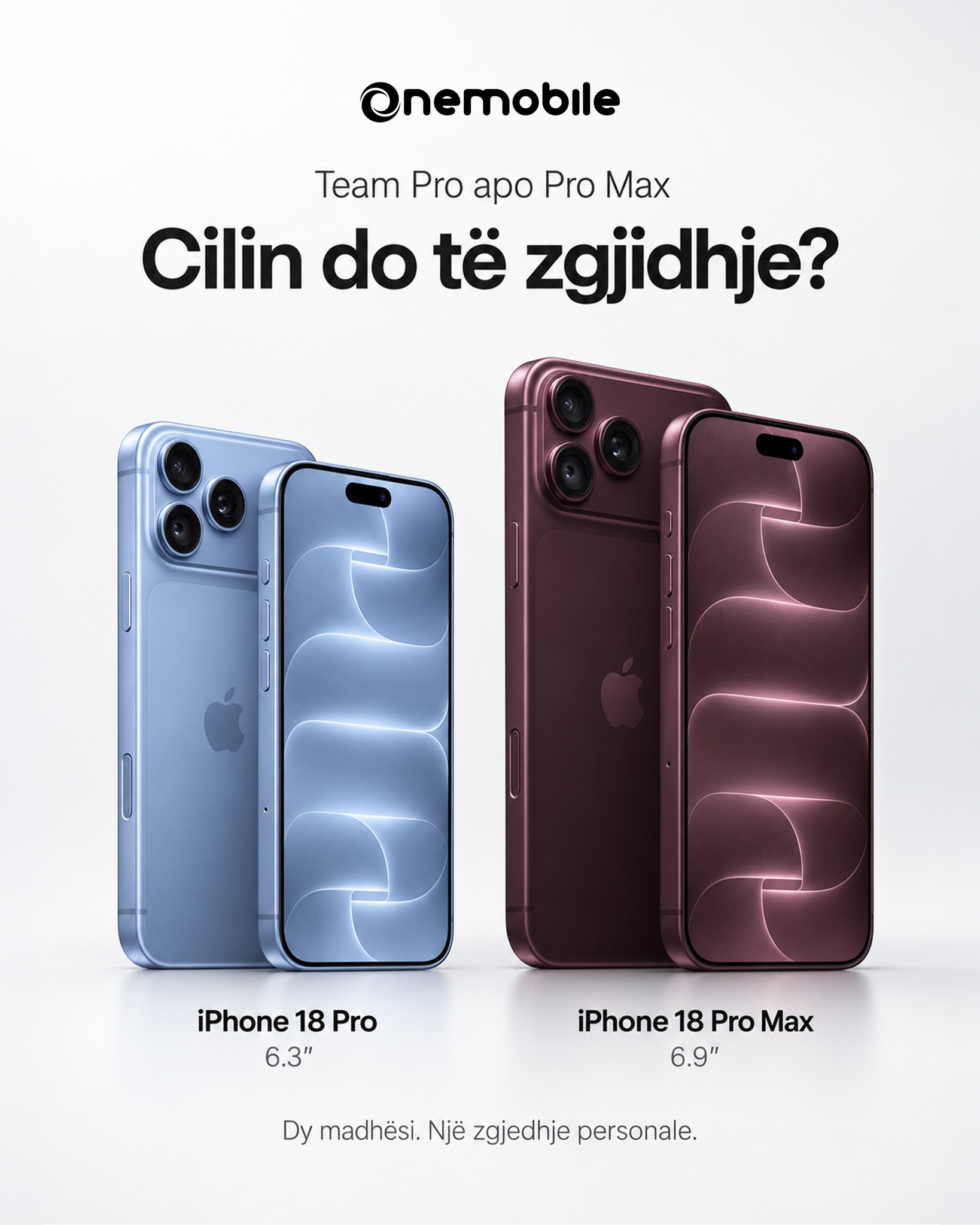 iPhone 18 Pro dhe iPhone 18 Pro Max – One Mobile