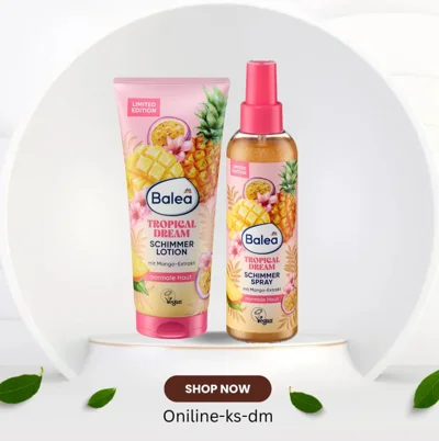 Losion dhe sprej trupi me shkëlqim Tropical Dream