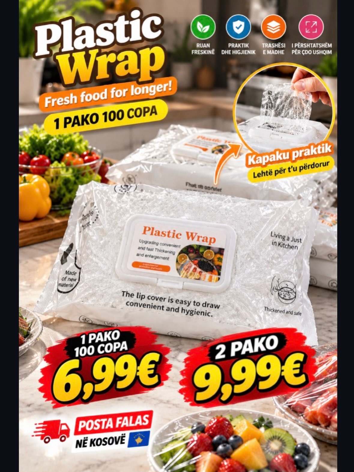 Film plastik për ushqim 100 copë – ONLY Shop (2)