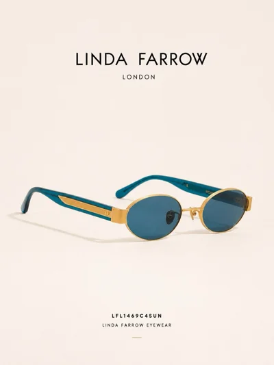 Syze dielli Linda Farrow me skelet ari dhe blu